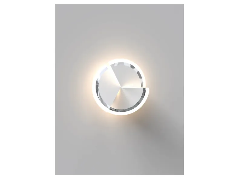 BRW Стельовий світлодіодний світильник Trapani LED 20,5 см з диммером сріблястий 091122 фото №2