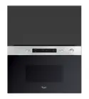 BRW Кухонный шкаф Sole L6 60 см с навесным верхом и микроволновой печью, черный матовый, черный/черный матовый FM_GMO_60/72_O_MBNA900-CA/CAM/IX фото thumb №1