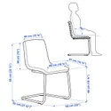 IKEA LUSTEBO ЛУСТЕБУ, стілець, Віола бежева / коричнева 905.344.61 фото thumb №7