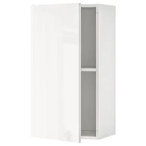 IKEA KNOXHULT КНОКСХУЛЬТ, навісна шафа з дверцятами, глянцевий білий, 40x75 см 903.268.10 фото