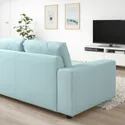 IKEA VIMLE ВІМЛЕ, кутовий диван, 4-місний, з широкими підлокітниками / САКСЕМАРА світло-синій 294.017.90 фото thumb №3