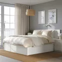 IKEA MALM МАЛЬМ, кровать с подъемным механизмом, белый, 160x200 см 204.048.06 фото thumb №3