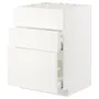 IKEA METOD МЕТОД / MAXIMERA МАКСИМЕРА, шкаф д / варочн панели / вытяжка / ящик, белый / белый, 60x60 см 894.776.40 фото
