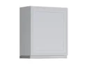 BRW Верхний шкаф для кухни Verdi 60 см с вытяжкой правый светло-серый матовый, греноловый серый/светло-серый матовый FL_GOO_60/68_P_FL_BRW-SZG/JSZM/IX фото thumb №2