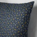 IKEA SVÄRDTÅG СВЕРДТОГ, чохол на подушку, темно-синій / квітковий візерунок, 50x50 см 105.620.09 фото thumb №3