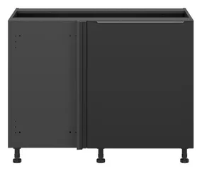 BRW Sole L6 левый угловой кухонный шкаф черный матовый наращивает угол 120x82 см, черный/черный матовый FM_DNW_120/82/60_L/B-CA/CAM фото