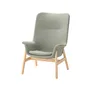 IKEA VEDBO ВЕДБУ, крісло із високою спинкою, Гарматний світло-зелений 305.522.26 фото
