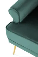 Кухонний стілець HALMAR SANTI темно-зелений/золотий фото thumb №7