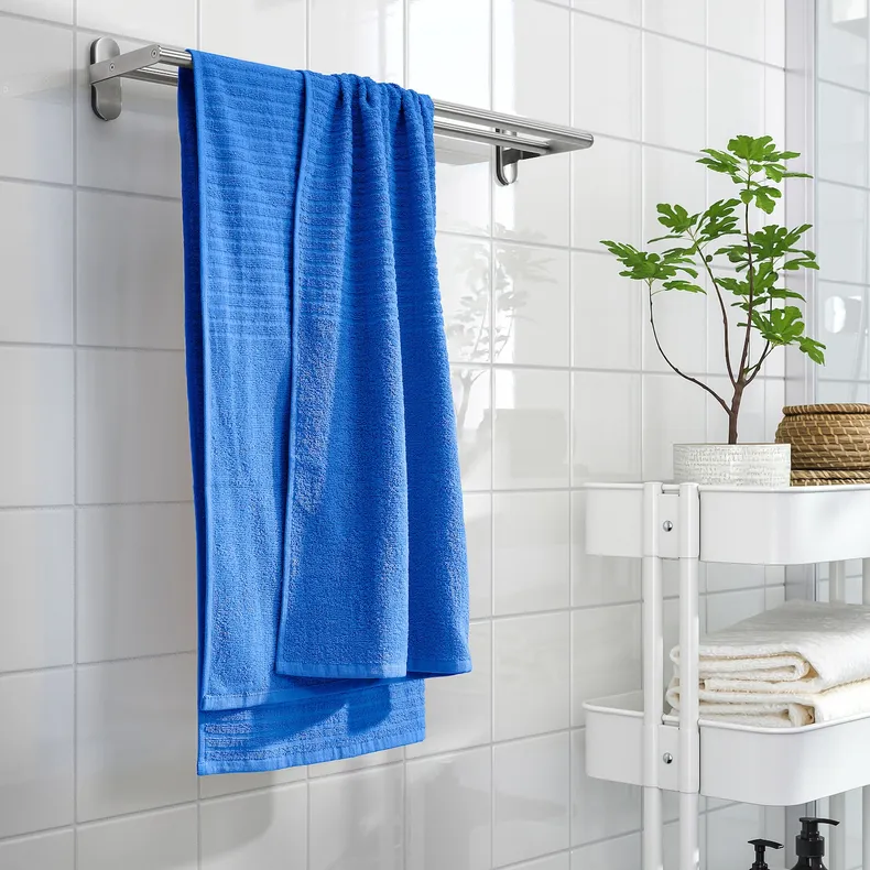 IKEA VÅGSJÖN ВОГШЕН, банний рушник, яскраво-синій, 70x140 см 705.762.54 фото №3