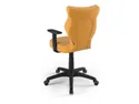 BRW Молодежный вращающийся стул желтого цвета размер 6 OBR_DUO_CZARNY_ROZM.6_VELVET_35 фото thumb №3