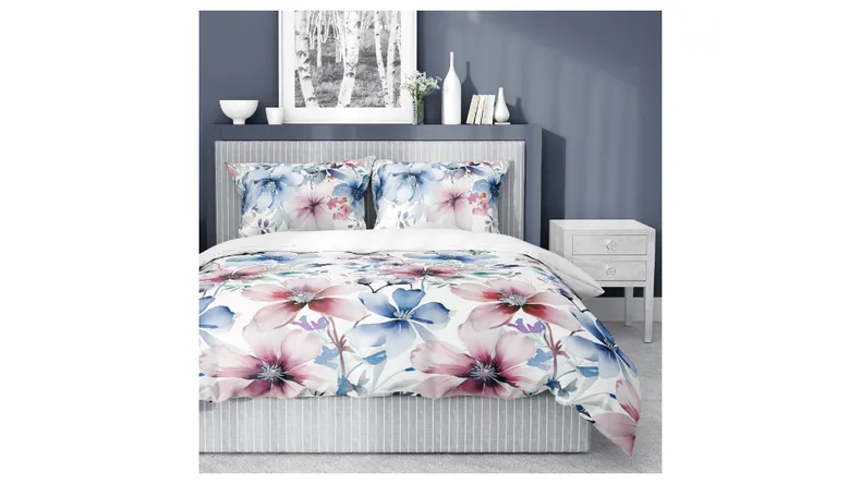 BRW Хлопковый комплект постельного белья Flores 200x220 + 2 x 70x80 см 093485 фото №2