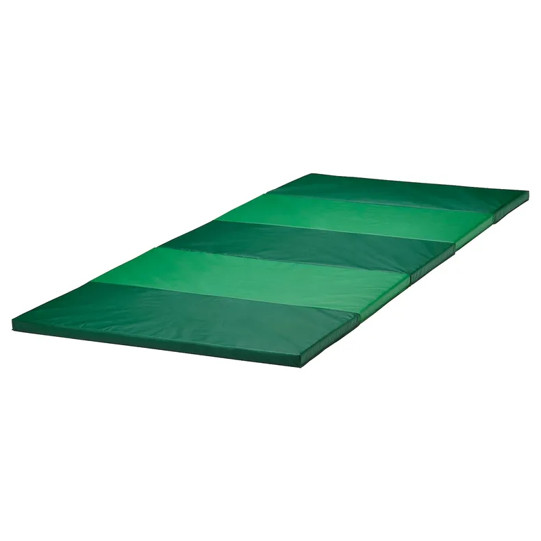 IKEA PLUFSIG ПЛУФСІГ, складаний спортивний килимок, зелений, 78x185 см 305.522.69 фото №1