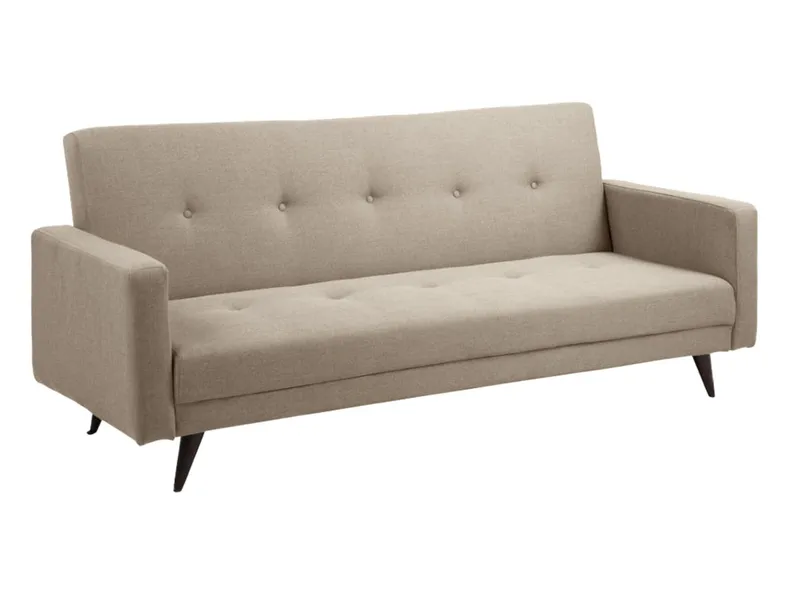 BRW Трехместный диван-кровать Leconi бежевая ткань SO-LECONI-3F--BASEL_24 фото №1