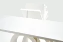 Раскладной обеденный стол HALMAR GALARDO 160-200x90 см, белый/золотой фото thumb №16