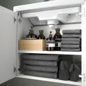 IKEA ENHET ЭНХЕТ / TVÄLLEN ТВЭЛЛЕН, шкаф с дверцами / раковина / смеситель, белый, 64x33x65 см 395.577.43 фото thumb №3
