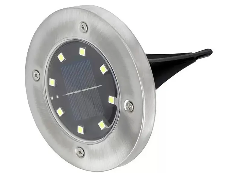 BRW Светодиодный обгонный фонарь с датчиком день/ночь серебристый 094852 фото №3