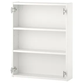 IKEA ENHET ЭНХЕТ, навесной шкаф с 2 полками, белый, 60x15x75 см 204.404.56 фото