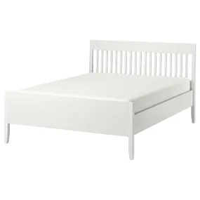 IKEA IDANÄS ИДАНЭС, каркас кровати, белый / Лёнсет, 140x200 см 093.921.93 фото
