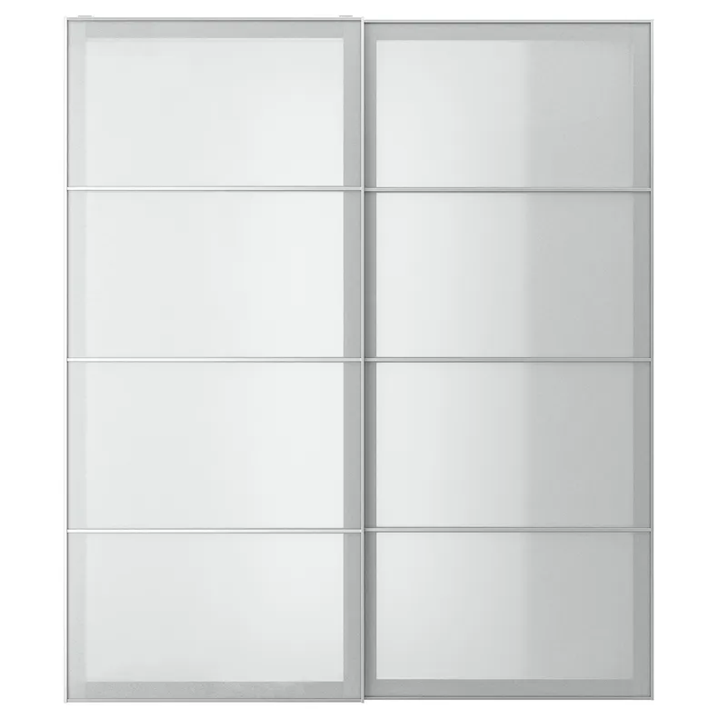 IKEA SVARTISDAL СВАРТІСДАЛЬ, розсувні дверцята, 2 шт., білий під папір, 200x236 см 794.397.95 фото №1