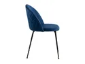 BRW Кресло с бархатной обивкой Luis темно-синего цвета DUBLIN_DARK_BLUE_49 фото thumb №3