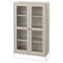 IKEA HAVSTA ХАВСТА, шкаф-витрина, серо-бежевый, 81x35x123 см 405.292.59 фото