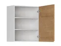 BRW Верхний кухонный шкаф 60 см правый дуб арлингтон, альпийский белый/арлингтонский дуб FH_G_60/72_P-BAL/DAANO фото thumb №3