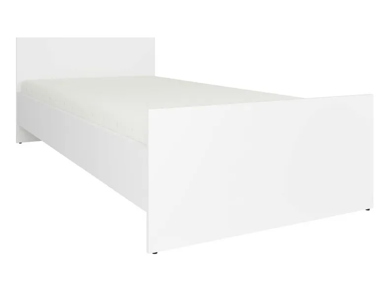 BRW Ліжко односпальне BRW NEPO PLUS 90х200 см, білий LOZ/90-BI фото №1