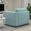 IKEA VIMLE ВІМЛЕ, крісло, САКСЕМАРА світло-синій 794.771.55 фото thumb №3