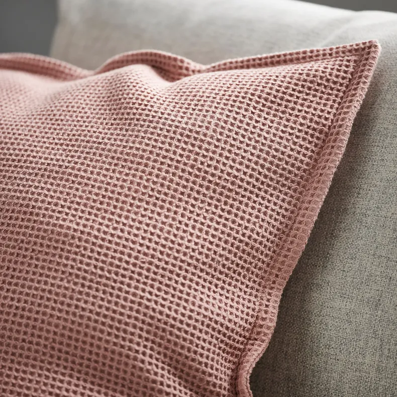 IKEA KLOTSTARR КЛОТСТАРР, чохол на подушку, блідо-рожевий, 50x50 см 105.634.76 фото №5