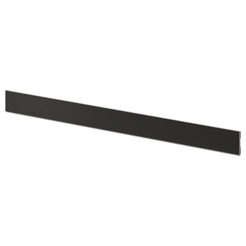 IKEA LERHYTTAN ЛЕРХЮТТАН, цоколь, чёрный цвет, 220x8 см 403.560.84 фото №1