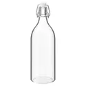 IKEA KORKEN КОРКЕН, бутылка с пробкой, прозрачное стекло, 1 л 302.135.52 фото thumb №1