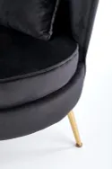 М'яке крісло HALMAR ALMOND чорний фото thumb №8
