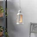 IKEA ENRUM ЕНРУМ, ліхтар для свічки-таблетки/прим/вул, білий, 22 см 905.263.57 фото thumb №2