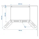 IKEA RIBBENÅS РІББЕНОС, багатодверний холодиль/мороз камера, IKEA 700 окремостояча / нержавіюча сталь, 347/169 l 905.807.59 фото thumb №9