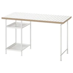 IKEA LAGKAPTEN ЛАГКАПТЕН / SPÄND СПЕНД, письмовий стіл, білий/антрацит, 120x60 см 295.636.12 фото