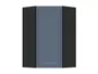 BRW Верхний кухонный шкаф Верди 60 см угловой правый мистик матовый, черный/матовый FL_GNWU_60/95_P-CA/MIM фото