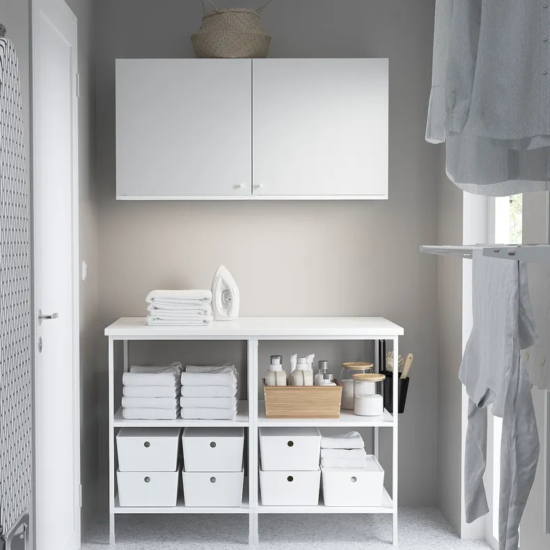 IKEA ENHET ЕНХЕТ, шафа, білий, 123x63.5x207 см 995.481.14 фото №3