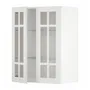 IKEA METOD МЕТОД, настінна шафа, полиці / 2 склх дверц, білий / стенсундський білий, 60x80 см 094.607.90 фото