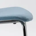 IKEA KARLPETTER КАРЛЬПЕТТЕР, стілець, ГУННАРЕД світло-синій / СЕФАСТ хромований 294.814.66 фото thumb №4