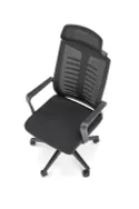 Крісло комп'ютерне офісне обертове HALMAR FABIO, чорний фото thumb №11