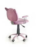 Дитяче крісло обертове HALMAR KITTY рожеве фото thumb №2