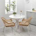 IKEA GRANSTORP ГРАНСТОРП, раздвижной стол, белый, 90 / 120x90 см 705.115.35 фото thumb №5