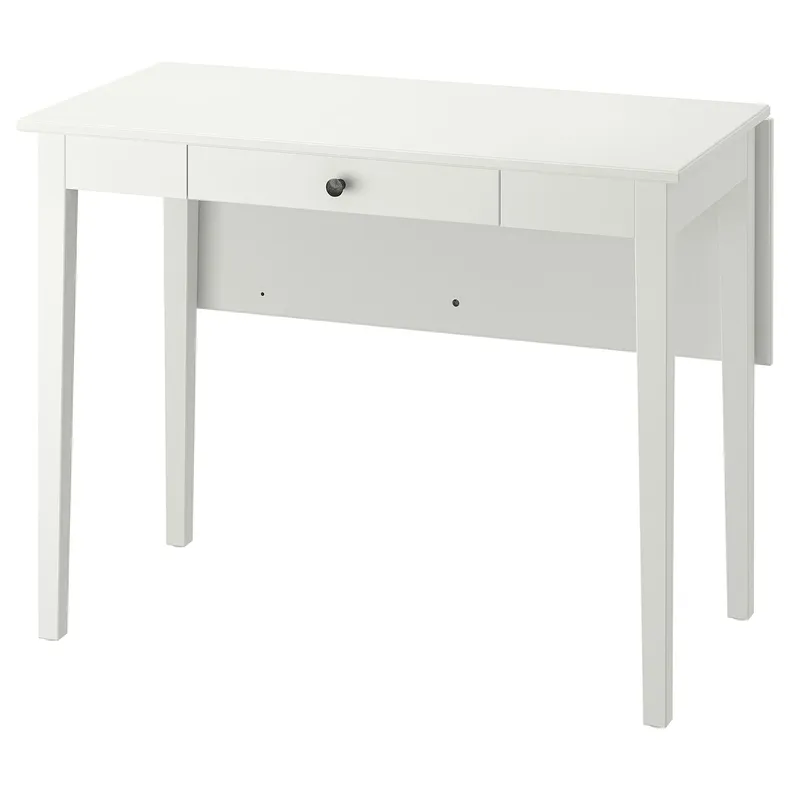 IKEA IDANÄS ІДАНЕС, стіл відкидний, білий, 51/86x96 см 004.876.52 фото №1