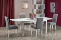 Кухонний стіл розкладний HALMAR FLORIAN 160-228x90 см, стільниця - білий, ніжки - білі фото thumb №15