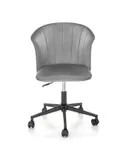 Крісло офісне обертове HALMAR PASCO, сірий оксамит фото thumb №9