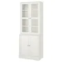 IKEA HAVSTA ХАВСТА, комбінація для зберіг зі склян двер, білий, 81x47x212 см 292.659.81 фото