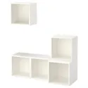 IKEA EKET ЕКЕТ, настінна комбінація шаф, білий, 105x35x120 см 091.888.42 фото thumb №1