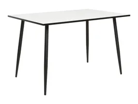 Стол обеденный BRW Saldes, 120х80 см, белый/черный WHITE фото