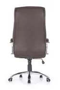 Крісло комп'ютерне офісне обертове HALMAR HILTON шоколадний, екошкіра фото thumb №8