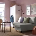 IKEA ÄLVDALEN ЕЛЬВДАЛЕН, 3-місний диван із кушеткою, КНІСА сіро-бежевий 105.306.69 фото thumb №4